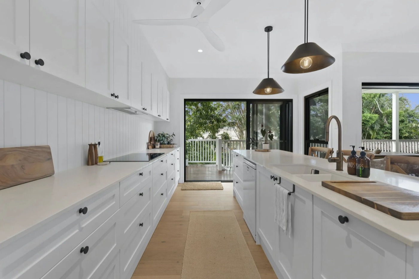 The finished galley kitchen at Raymond St, Shorncliffe